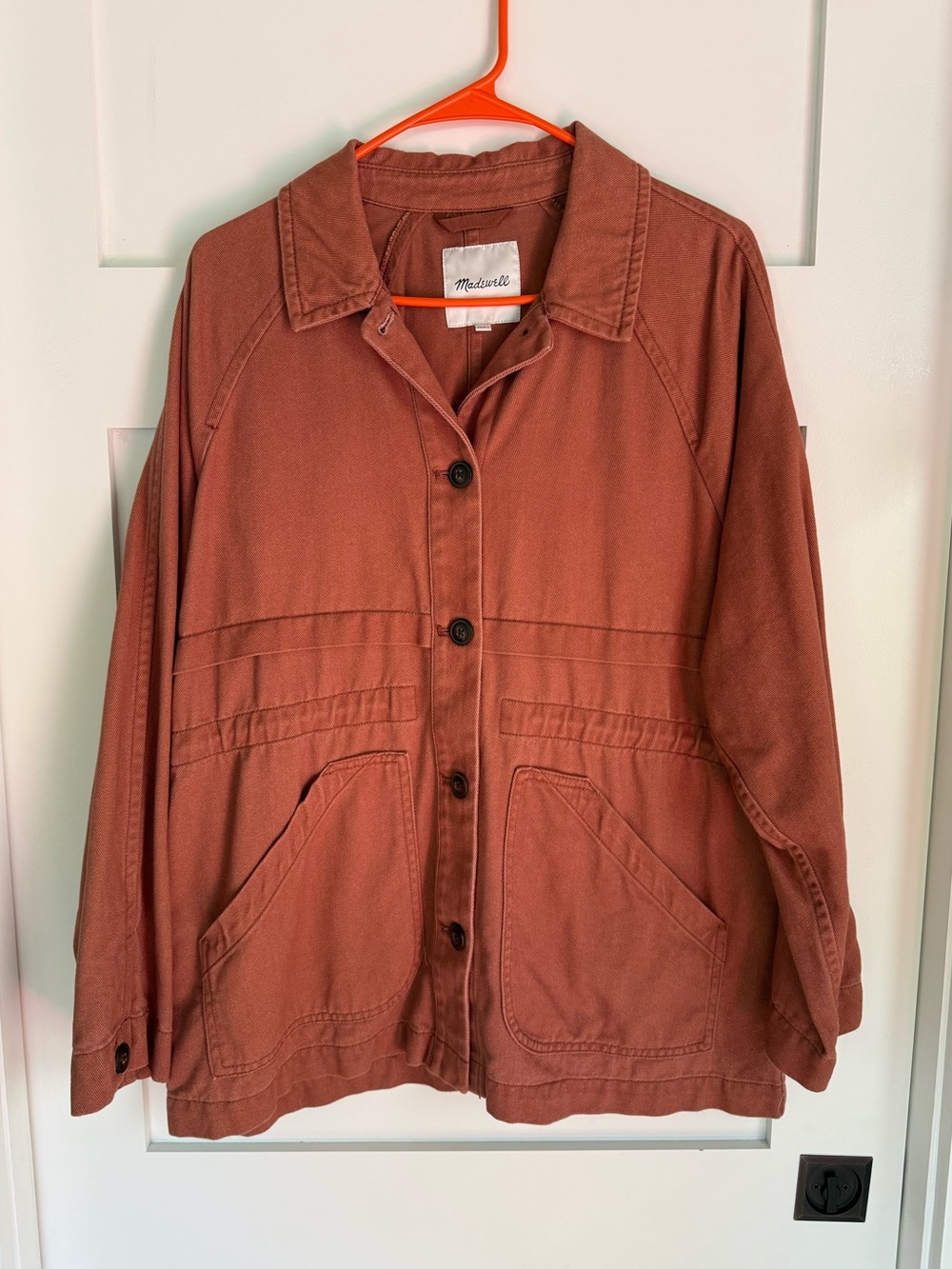 Madewell Ashgrove Chore Jacket in Warm Umber Rust Utility Jacket - Picture 3 of 8